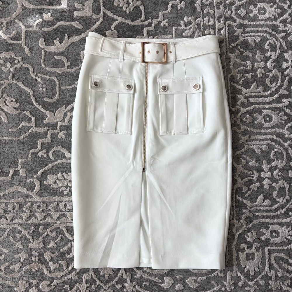 Ivory/White Pencil Skirt